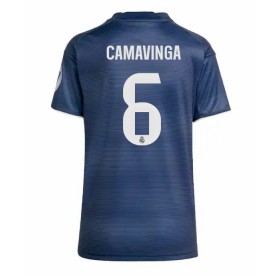 Real Madrid Eduardo Camavinga #6 Borta Kläder Dam 2025-26 Kortärmad